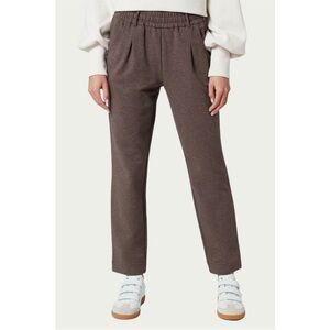 Varley Copra SweatPant Tan tuck darts tapered leg pockets cinch waist Sz L